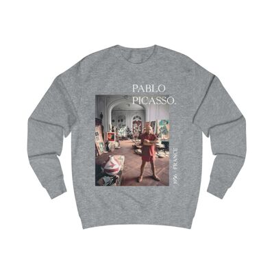 Pablo Picasso Sweatshirt Art Lover Unisex Hoodie Heather Grey Black