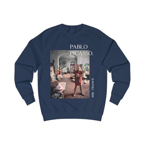 Pablo Picasso Sweatshirt Art Lover Unisex Hoodie Oxford Navy  Black