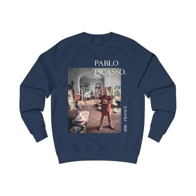 Pablo Picasso Sweatshirt Art Lover Unisex Hoodie Oxford Navy Schwarz