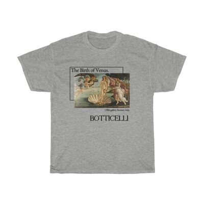 Botticelli Shirt The Birth of Venus Sport Grau Schwarz