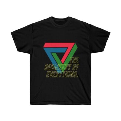 Geometry Shirt Abstrakte geometrische Kleidung Schwarz Schwarz