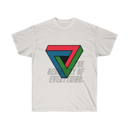 Geometry Shirt Abstract geometric clothing Ash Grey  Black