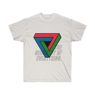 Geometry Shirt Abstract geometric clothing Ash Gray Black
