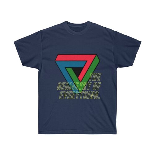 Geometry Shirt Abstract geometric clothing Navy  Black