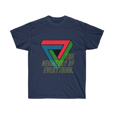 Geometry Shirt Abstract geometric clothing Navy Black