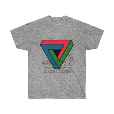 Geometry Shirt Abstrakte geometrische Kleidung Sport Grau Schwarz