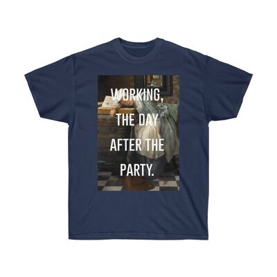 Vintage Art Shirt Unisex Unisex Divertente Rave Art Shirt Navy Black