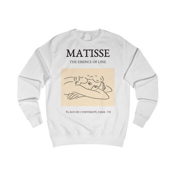 Henri Matisse Sweat L'essence de la Ligne Arctic Blanc Noir 1