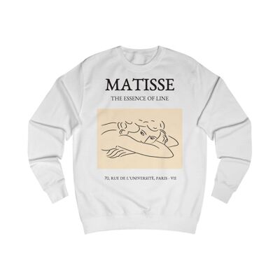 Henri Matisse Sweatshirt The essence of Line Arctic White  Black