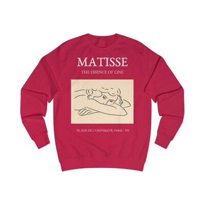 Henri Matisse Sweatshirt Die Essenz der Linie Fire Red Black