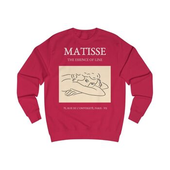 Henri Matisse Sweat L'essence de Ligne Feu Rouge Noir 1