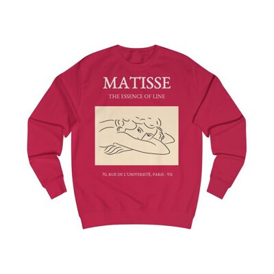 Henri Matisse Sweatshirt The essence of Line Fire Red  Black