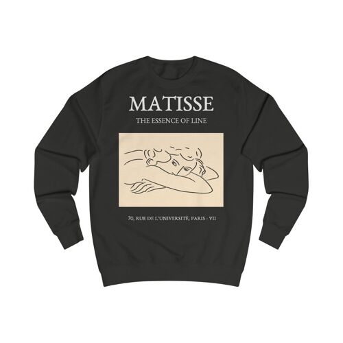 Henri Matisse Sweatshirt The essence of Line Jet Black  Black