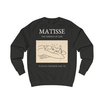 Henri Matisse Sweat L'essence de la Ligne Jet Noir Noir 1