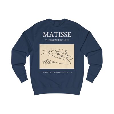 Henri Matisse Sweat L'essence de Line Oxford Marine Noir
