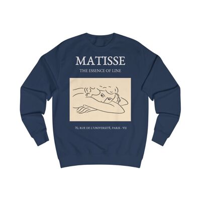 Henri Matisse Sweatshirt The essence of Line Oxford Navy  Black