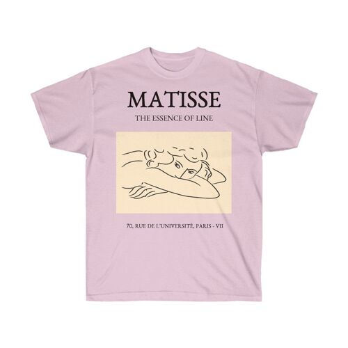 Henri Matisse Shirt Unisex Aesthetic Art  Vintage clothing Light Pink  Black