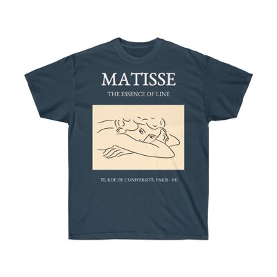 Chemise Henri Matisse Art Esthétique Unisexe Vêtements Vintage Bleu Crépuscule Noir