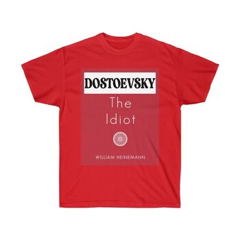 Chemise Dostoïevski l'idiot Rouge Noir 1