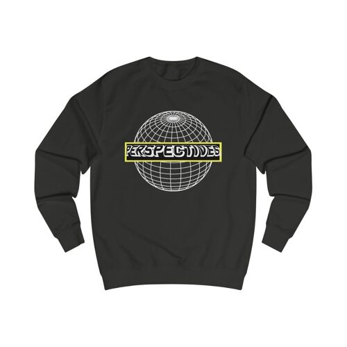 Perspectives Sweatshirt Abstract geometric Jet Black  Black