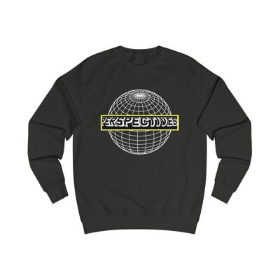 Perspectives Sweatshirt Abstract geometric Jet Black  Black