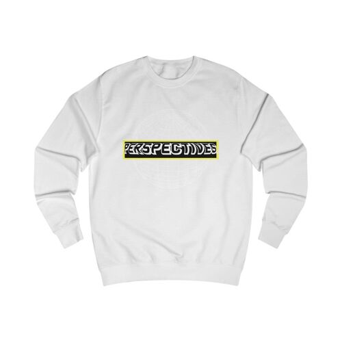 Perspectives Sweatshirt Abstract geometric Arctic White  Black