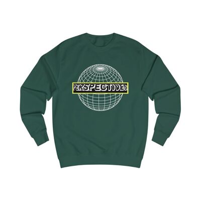 Perspectives Sweatshirt Abstract geometric Bottle Green Black