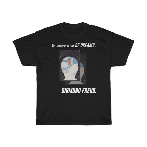 SIgmund Freud Shirt Unisex Psychology T shirt Black  Black
