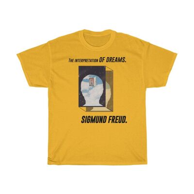 SIgmund Freud Shirt Unisex Psychology T shirt Gold  Black