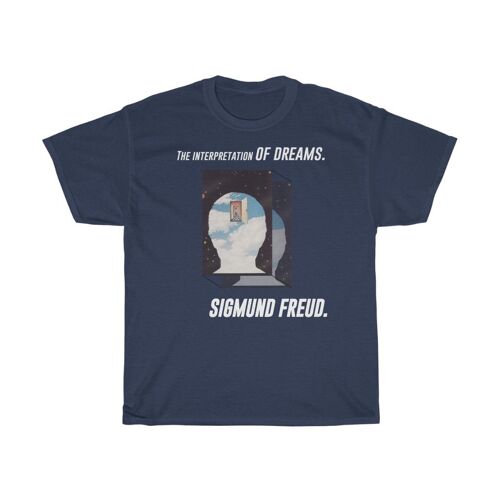 SIgmund Freud Shirt Unisex Psychology T shirt Navy  Black