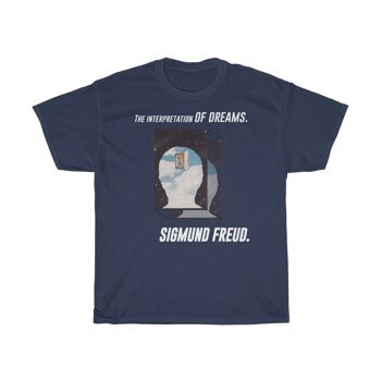 Chemise SIgmund Freud T-shirt de psychologie unisexe Marine Noir 1