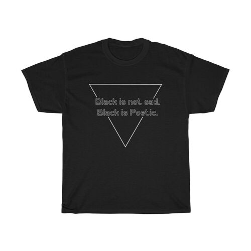 Black is not Sad Unisex Shirt Vintage 90s Tee Black  Black