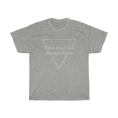 Black is not Sad Unisex Shirt Vintage 90s Tee Sport Grey Black