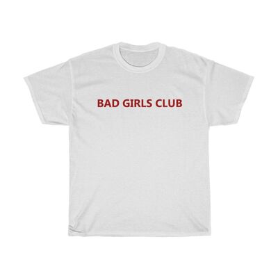 Bad girls Club Shirt Vintage 90s Feminist Shirt White  Black