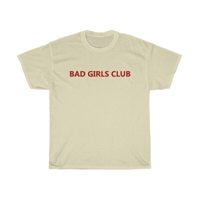 Böse Mädchen Club Shirt Vintage 90er Jahre feministisches Shirt Naturschwarz