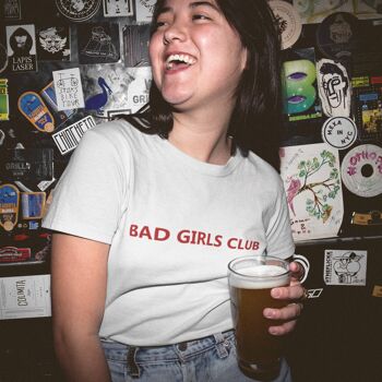 Bad girls Club Shirt Chemise féministe vintage des années 90 Noir naturel 2