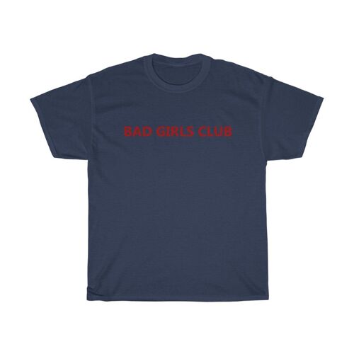 Bad girls Club Shirt Vintage 90s Feminist Shirt Navy  Black
