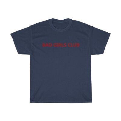 Bad girls Club Shirt Vintage 90s Feminist Shirt Navy  Black