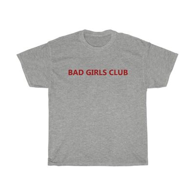 Böse Mädchen Club Shirt Vintage 90er Feminist Shirt Sport Grau Schwarz