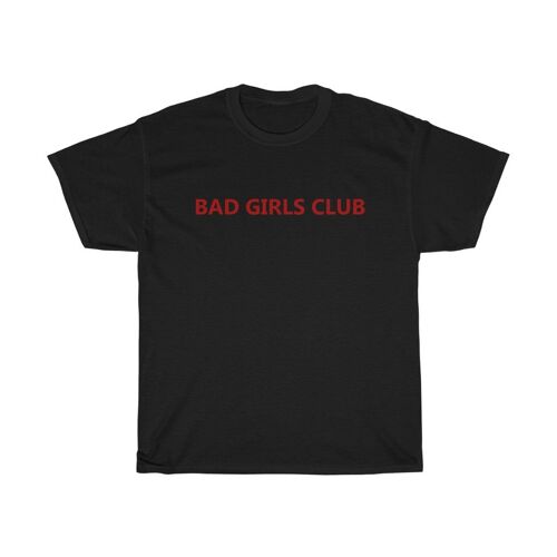 Bad girls Club Shirt Vintage 90s Feminist Shirt Black  Black