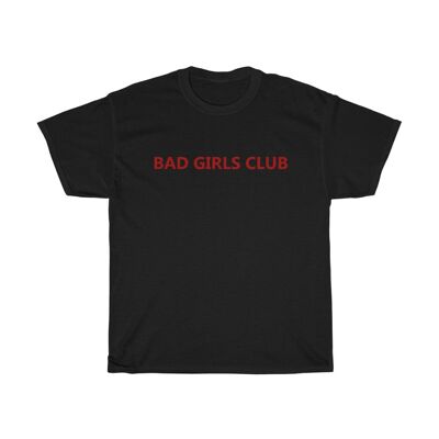 Camicia da club Bad Girls Camicia femminista vintage anni '90 nera nera