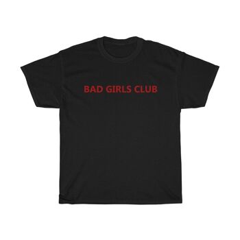 Chemise Bad Girls Club Chemise féministe vintage des années 90 Noir Noir 1