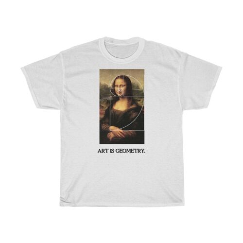 Da Vinci Shirt Gioconda Geometric White  Black