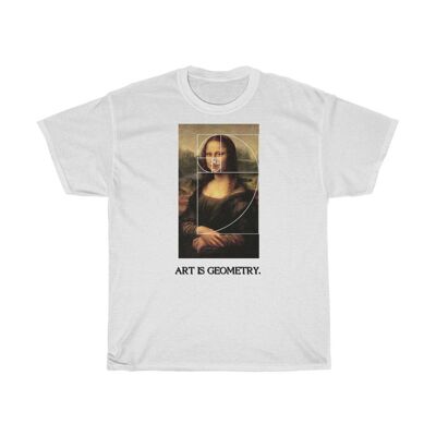 Da Vinci Shirt Gioconda Geometric White  Black