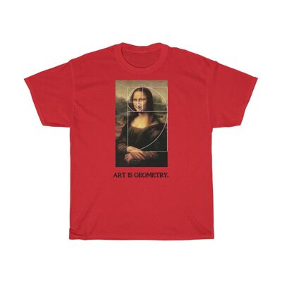 Da Vinci Shirt Gioconda Geometrisch Rot Schwarz