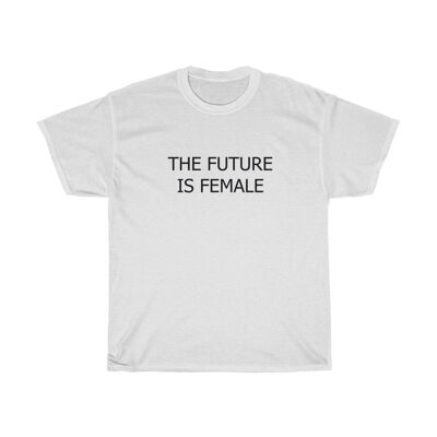 Das Future is Famale Shirt Feministisches 90er Shirt Weiß Schwarz