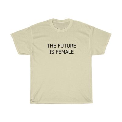 The future is Famale Shirt Feminist 90s Shirt Natural Black