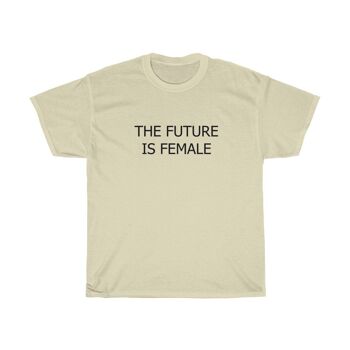 L'avenir est la chemise Famale chemise féministe des années 90 noir naturel 1