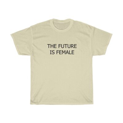 The future is Famale Shirt Feminist 90s Shirt Natural  Black