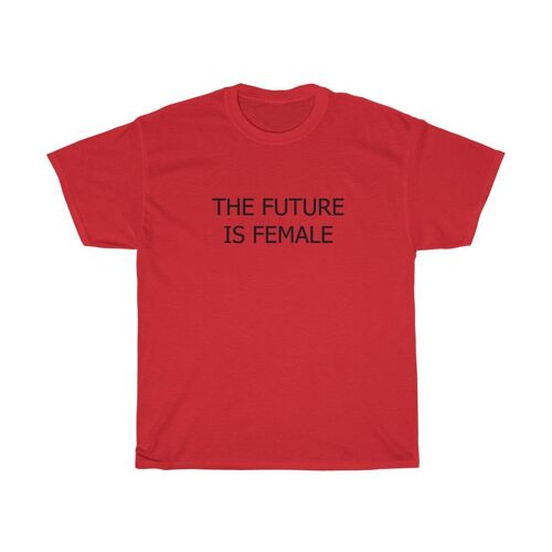 The future is Famale Shirt Feminist 90s Shirt Red  Black